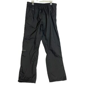 Marmot PreCip Eco Full Zip Pants Mens L Style G41260 Black Waterproof Rain